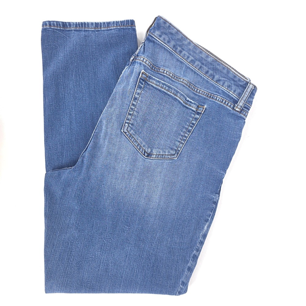 Torrid Denim Jeans Womens 18R (40x30) Mid Rise Stretch Light Wash Whiskers Faded